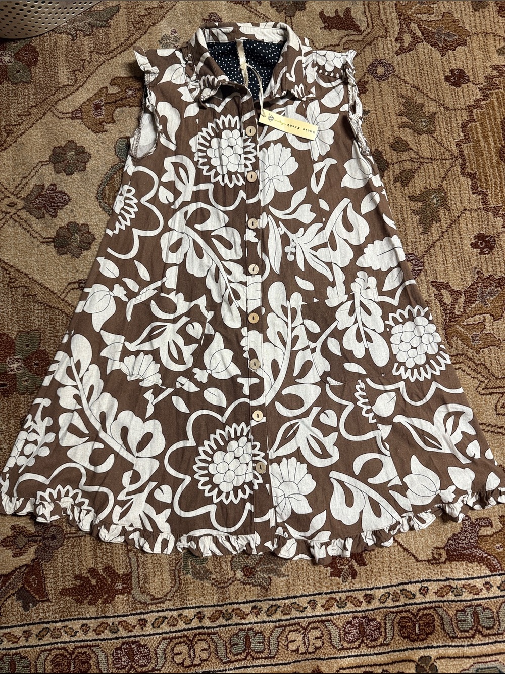 NWT Uncle Frank floral flowy dress XS